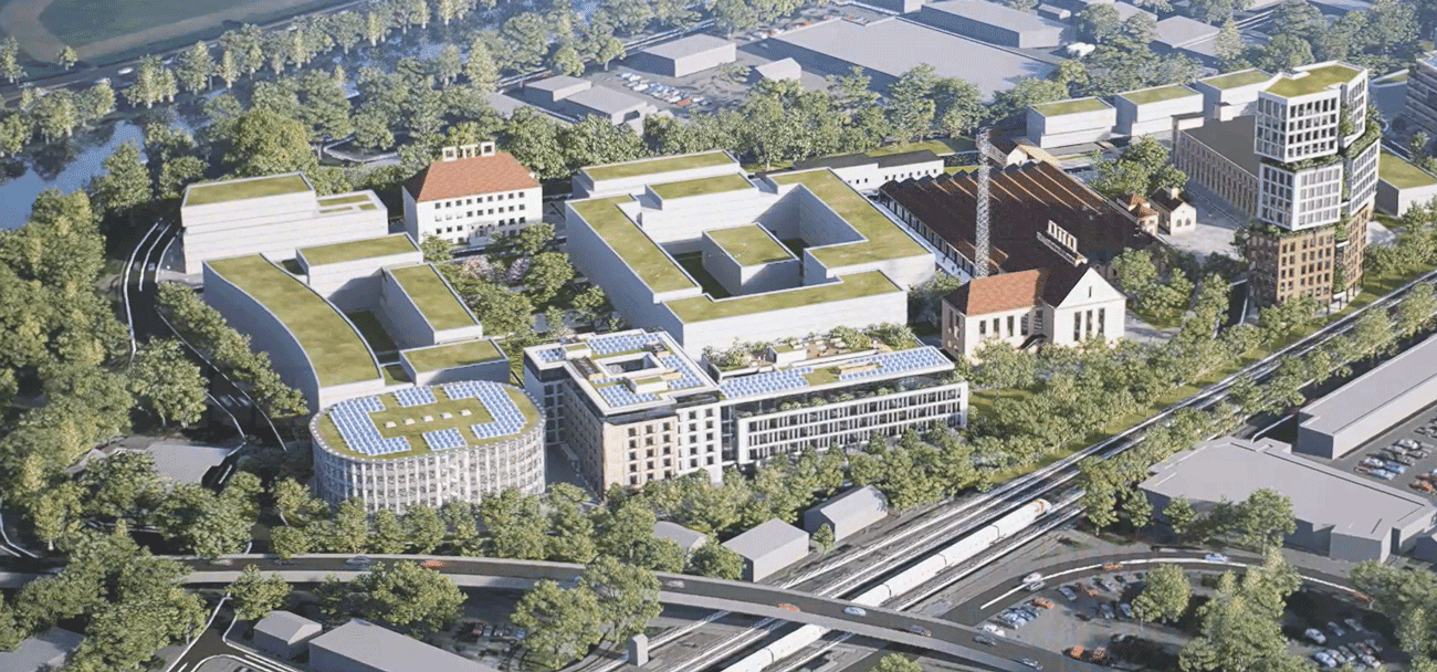 Otto Quartier Nutzungskonzept Betterworxatotto CG Elementum AG Gröner Group AG Ecobuilding.de Areal Overview Luftansicht